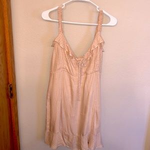 American Eagle plaid sun dress